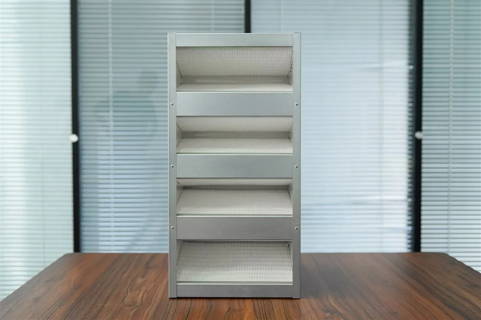 Producent W Type Sub-højeffektivt galvaniseret rammefilter Kombineret rustfrit stålramme Højeffektivt luftfilter