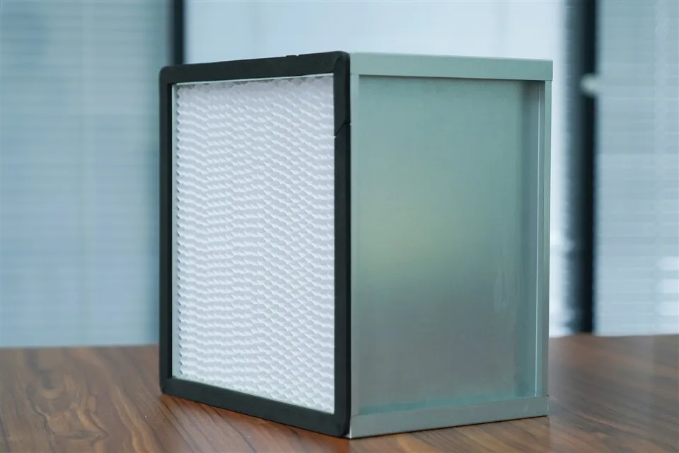 Luftfilterelementet i aluminiumsrammekompressorkomponenten