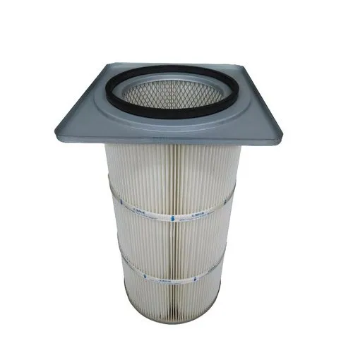 Filterpatron med en firkantet chuck til støvfjernelse